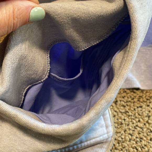 Lululemon Light Blue Heavy Zip Up Hoodie Jacket Size 6 in EUC - Picture 6 of 8